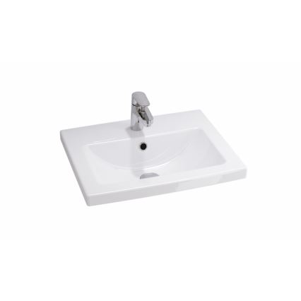 Cersanit S801-153-DSM - Ripustettava kylpyhuoneen kaappi altaan kanssa ELIS 46x50 cm saksanpähkinä