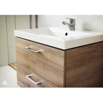 Cersanit S801-153-DSM - Ripustettava kylpyhuonekaappi pesualtaalla LARA COMO 46x50 cm pähkinä