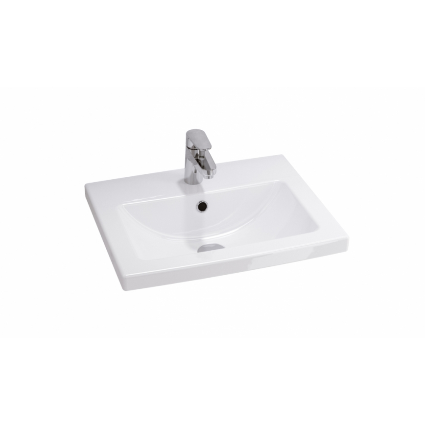 Cersanit S801-153-DSM - Ripustettava kylpyhuonekaappi pesualtaalla LARA COMO 46x50 cm pähkinä