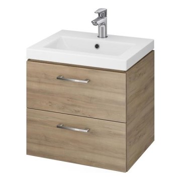 Cersanit S801-153-DSM - Ripustettava kylpyhuonekaappi pesualtaalla LARA COMO 46x50 cm pähkinä