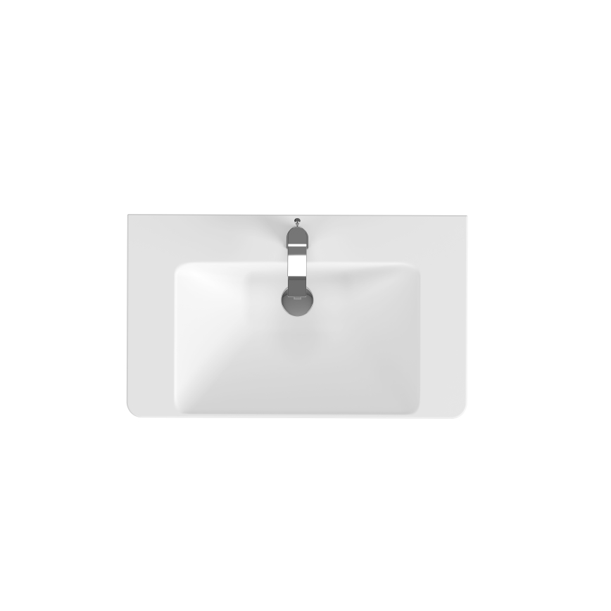 Cersanit S801-338-DSM - Ripustettava kylpyhuoneen kaappi altaan kanssa ELODY 46x80 cm valkoinen