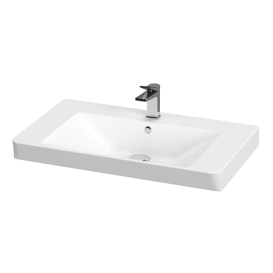 Cersanit S801-338-DSM - Ripustettava kylpyhuoneen kaappi altaan kanssa ELODY 46x80 cm valkoinen