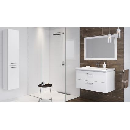 Cersanit S801-338-DSM - Ripustettava kylpyhuonekaappi pesualtaalla LARA 46x80 cm valkoinen