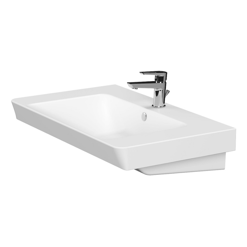 Cersanit S801-338-DSM - Ripustettava kylpyhuonekaappi pesualtaalla LARA 46x80 cm valkoinen