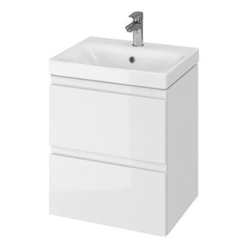 Cersanit S929-012 - Ripustettava MODUO-kylpyhuonekaappi pesualtaan alle 57x49,4 cm kiiltävä valkoinen