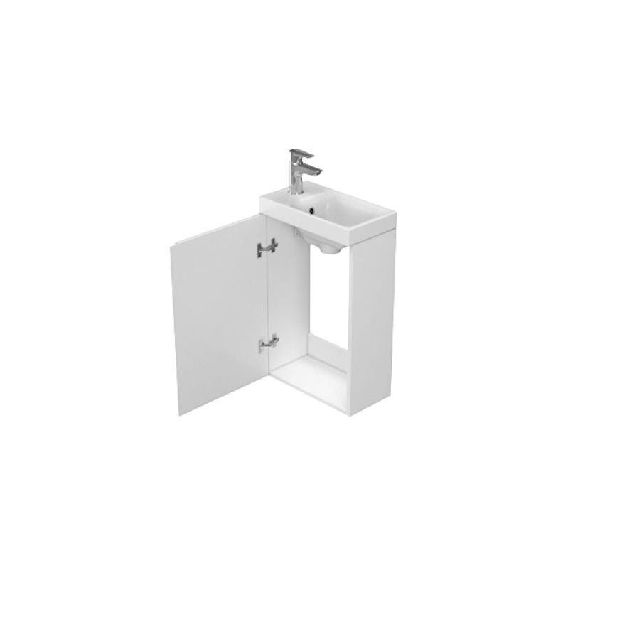 Cersanit S929-014 - MODUO kylpyhuoneen allaskaappi 59x39 cm kiiltävä valkoinen