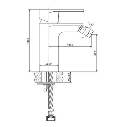 Cersanit S951-317 - Bidee-hana CREA nikkeli