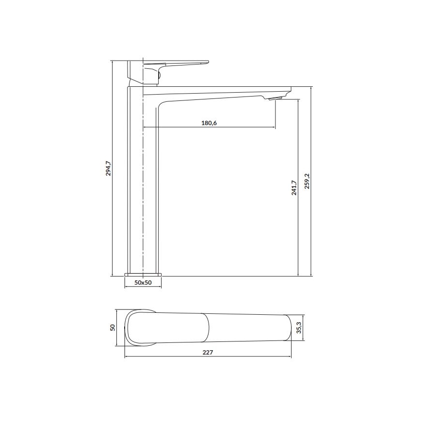 Cersanit S951-392 - LARGA 29,5 cm pesuallashana kiiltävä kromi