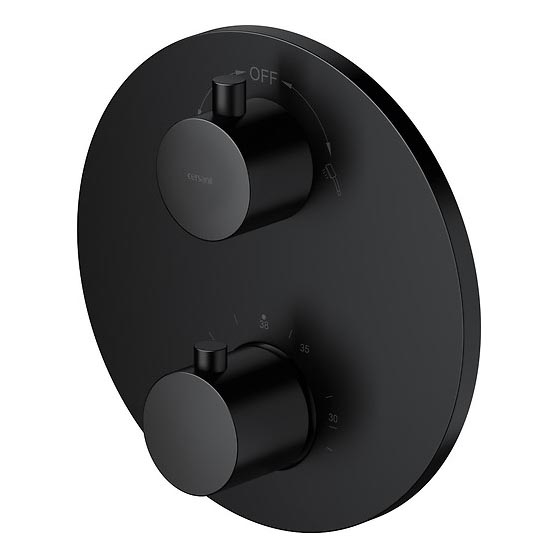 Cersanit S951-567 - Termostaattinen suihkuhana piiloasennukseen ZEN musta