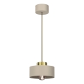 Chandeiler johdossa MARTI 1xE27/15W/230V beige/kulta