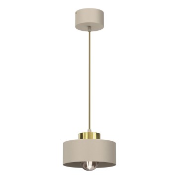 Chandeiler johdossa MARTI 1xE27/15W/230V beige/kulta