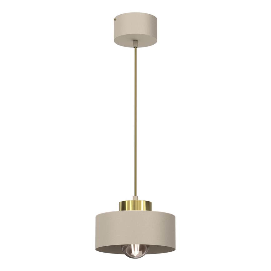 Chandeiler johdossa MARTI 1xE27/15W/230V beige/kulta