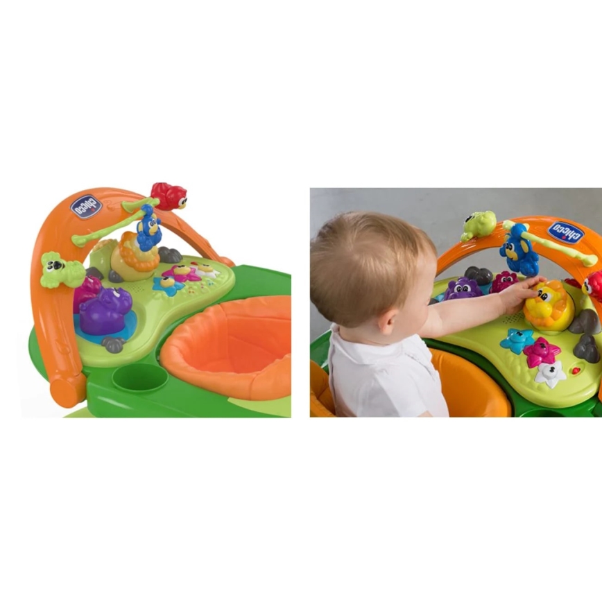 Chicco - Kävelytuoli WALKY TALKY 2xAA vihreä