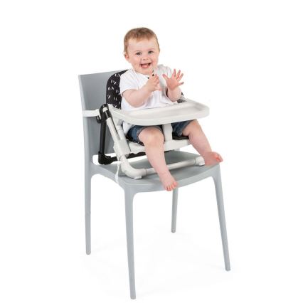 Chicco - Lasten kannettava tuolin korokeistuin CHAIRY musta