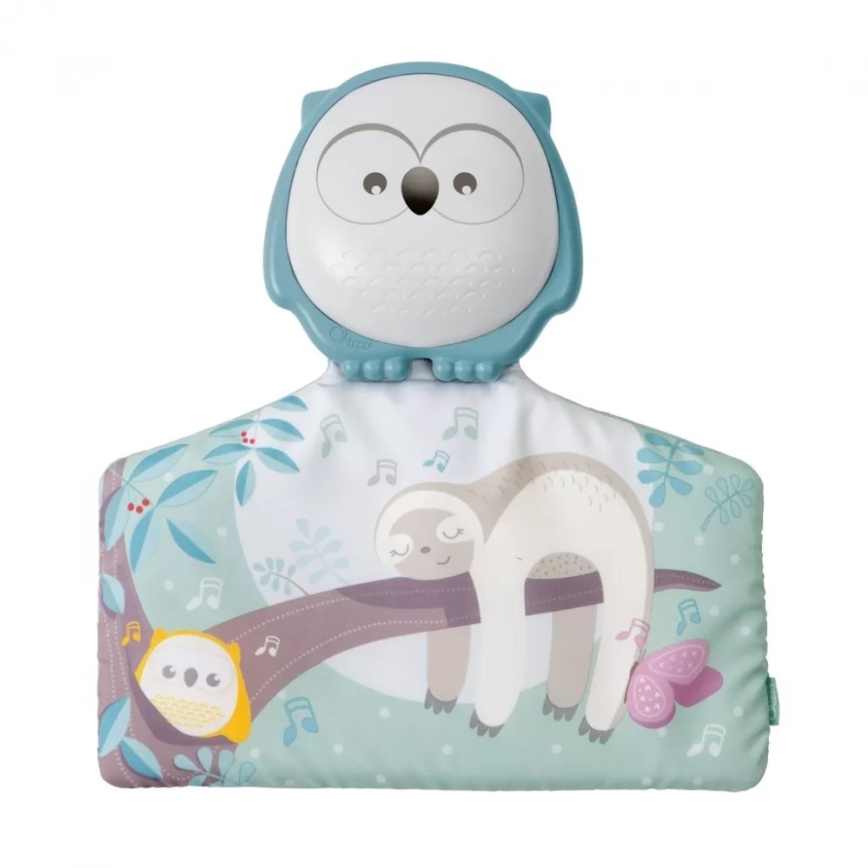 Chicco - Lasten peitto leikkimiseen 2in1 3xAAA pöllö