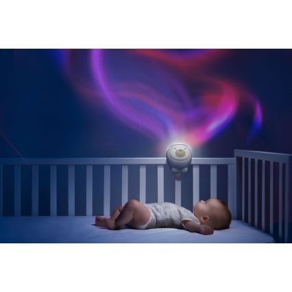 Chicco - Lasten projektori 2in1 POLAR BEAR beige