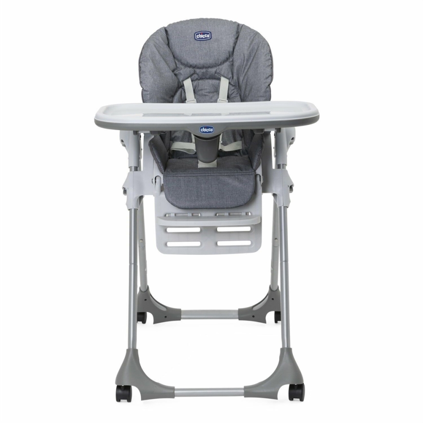Chicco - Lasten ruokapöydän tuoli Polly Easy harmaa