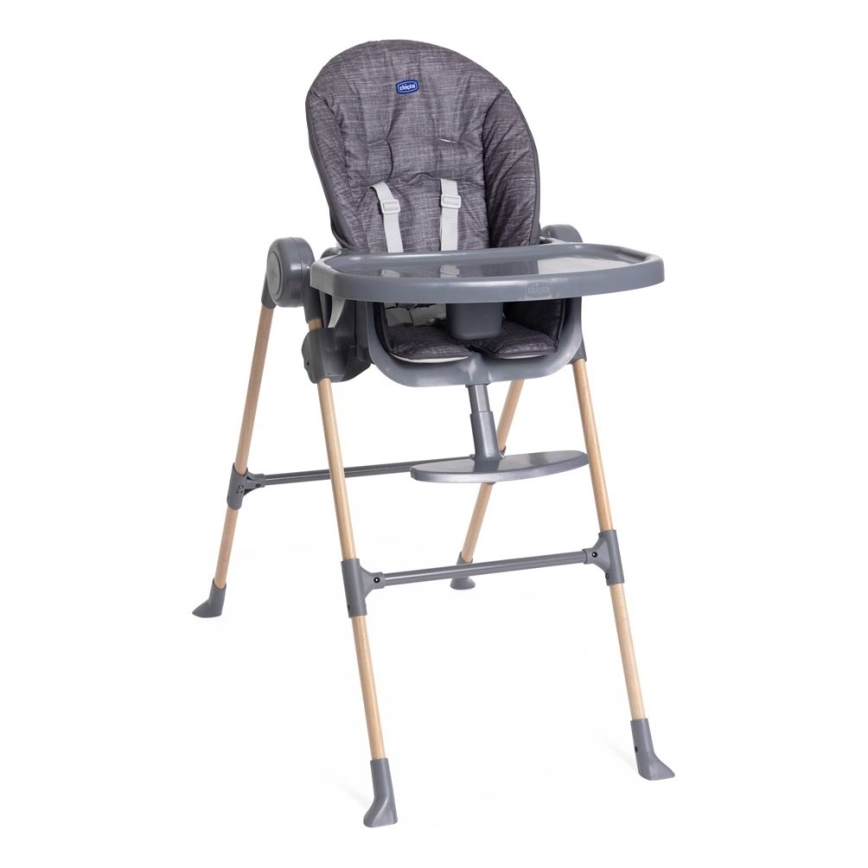 Chicco - Lasten ruokapöydän tuoli Polly Essential - harmaa