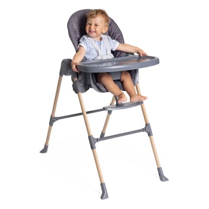 Chicco - Lasten ruokapöydän tuoli Polly Essential - harmaa