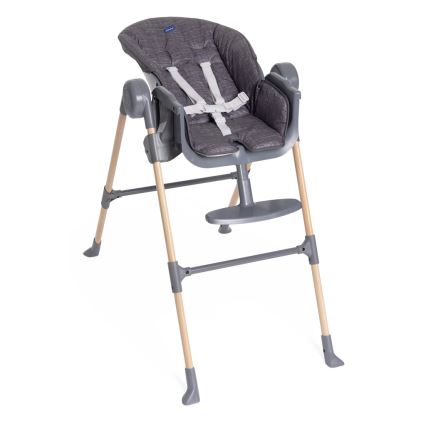 Chicco - Lasten ruokapöydän tuoli Polly Essential - harmaa