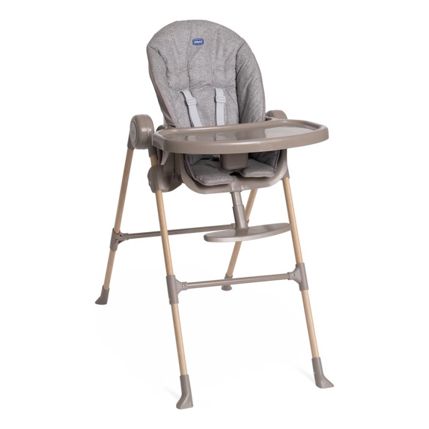 Chicco - Lasten ruokapöydän tuoli Polly Essential - harmaa/ruskea