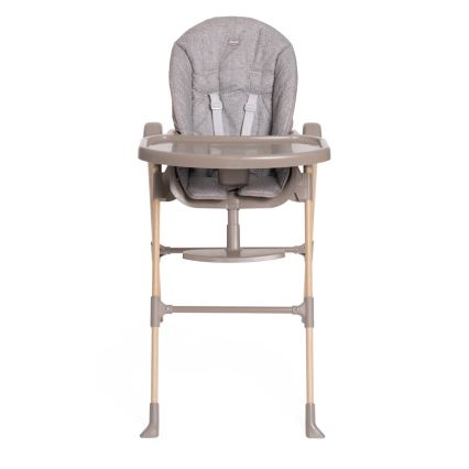 Chicco - Lasten ruokapöydän tuoli Polly Essential - harmaa/ruskea
