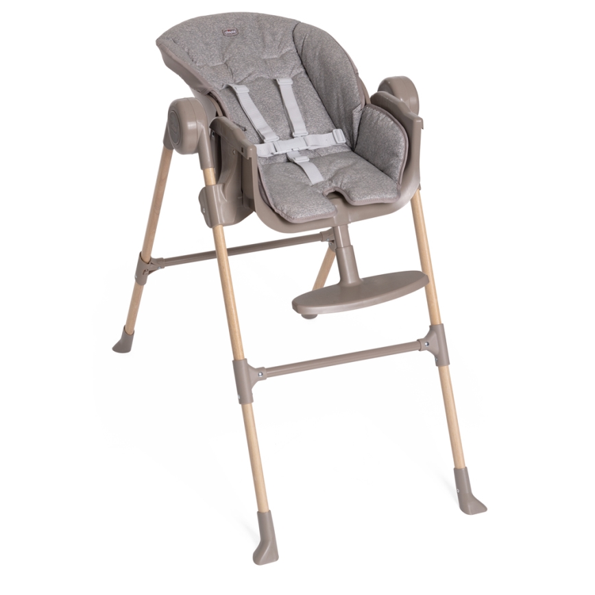 Chicco - Lasten ruokapöydän tuoli Polly Essential - harmaa/ruskea