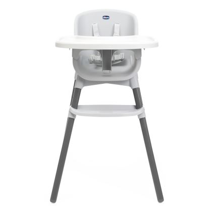 Chicco - Lasten ruokapöydän tuoli ZEST 3in1 valkoinen/harmaa