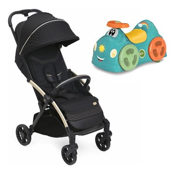 Chicco - Lastenrattaat GOODY XPLUS Black Re_Lux Eco+ + push auto ALL AROUND