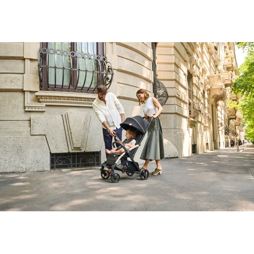 Chicco - Lastenrattaat GOODY XPLUS Black Re_Lux Eco+ + push auto ALL AROUND