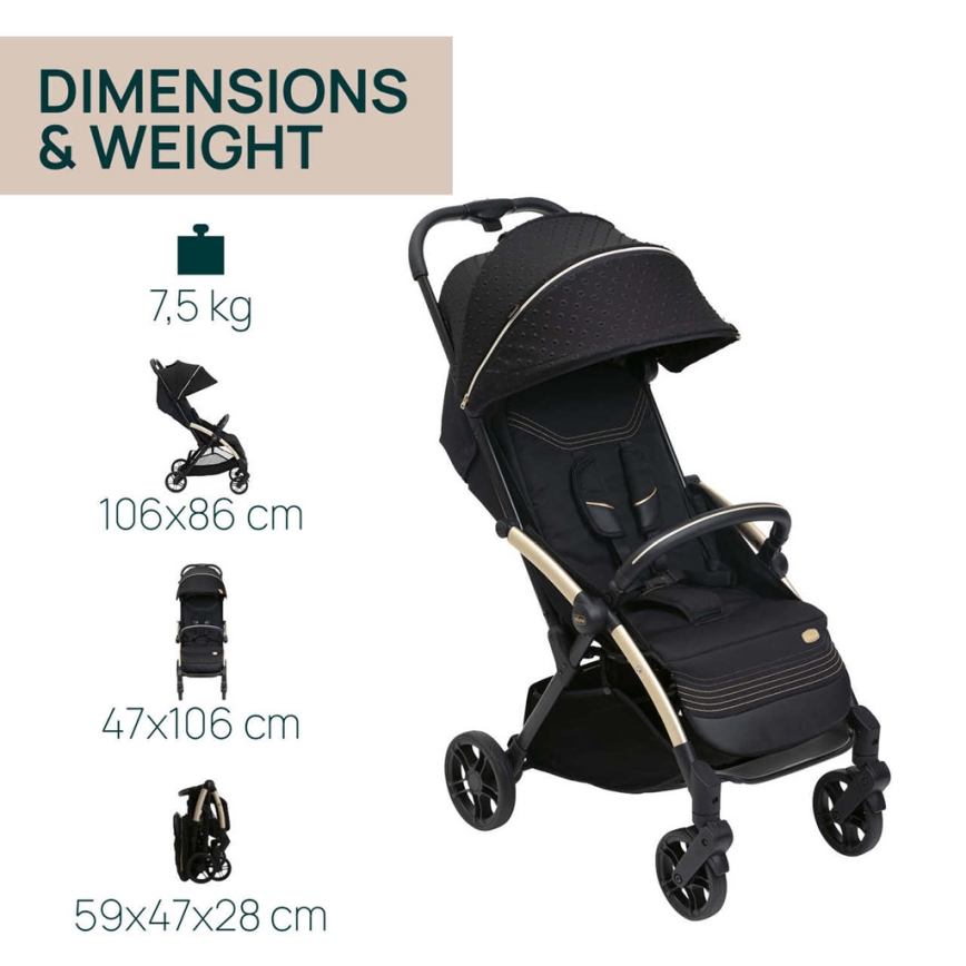 Chicco - Lastenrattaat GOODY XPLUS Black Re_Lux Eco+ + push auto ALL AROUND