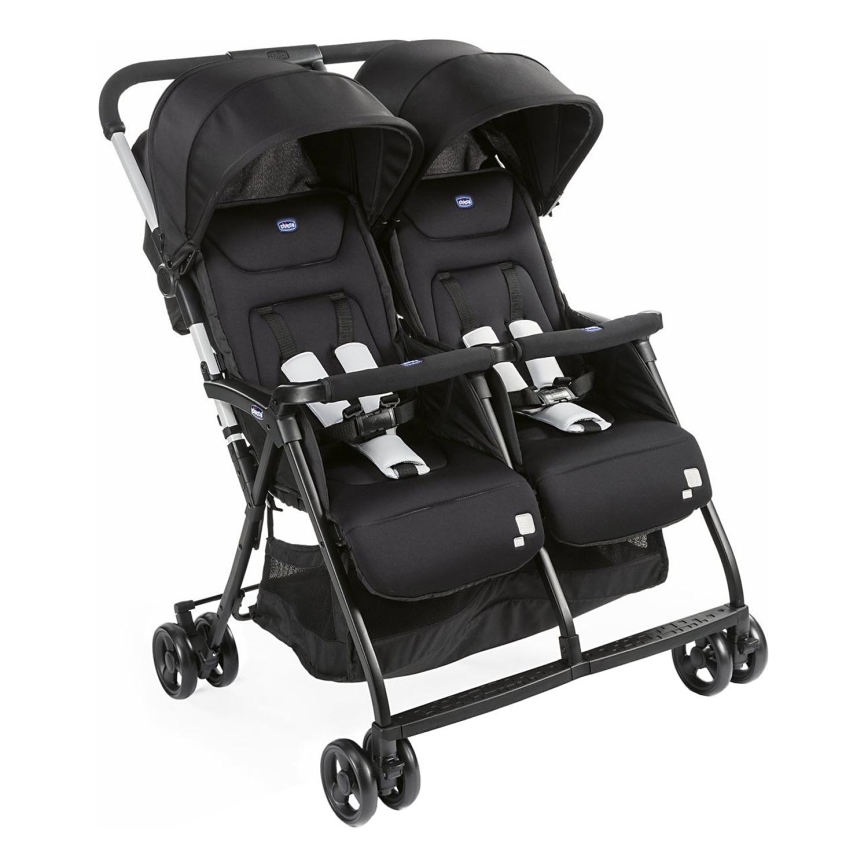 Chicco - Lastenrattaat kaksosille OHLALA TWIN Black Yö musta