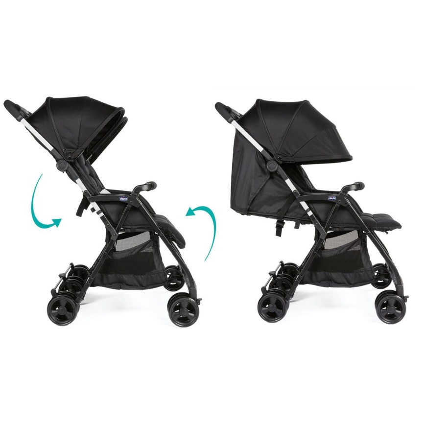 Chicco - Lastenrattaat kaksosille OHLALA TWIN Black Yö musta
