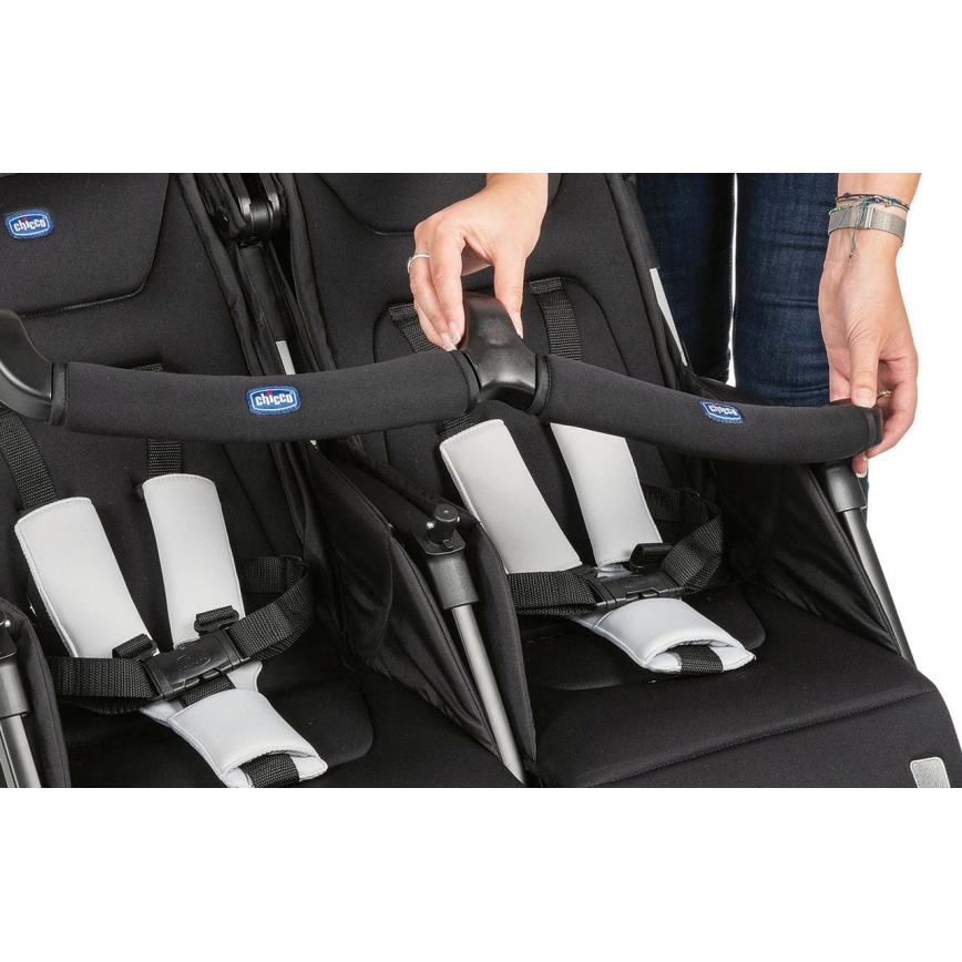 Chicco - Lastenrattaat kaksosille OHLALA TWIN Black Yö musta