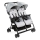 Chicco - Lastenrattaat kaksosille OHLALA TWIN Silver Kissa hopea