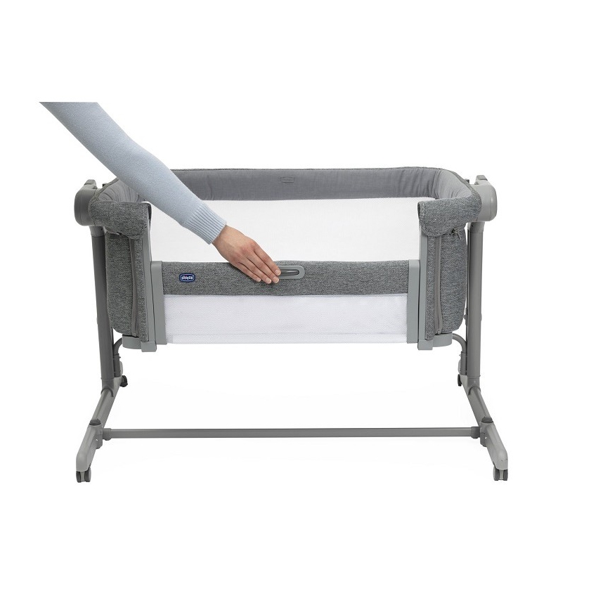 Chicco - Lasten pinnasänky 2-in-1 NEXT2ME MAGIC EVO tummanharmaa