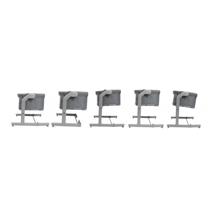 Chicco - Lasten pinnasänky 2-in-1 NEXT2ME MAGIC EVO tummanharmaa