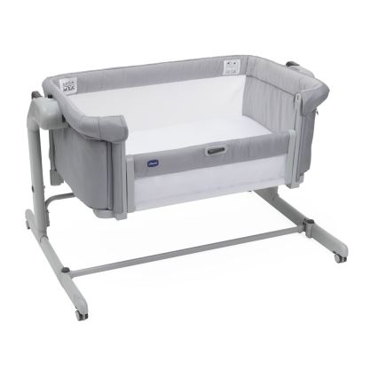Chicco - Lasten pinnasänky 2-in-1 NEXT2ME MAGIC EVO vaaleanharmaa
