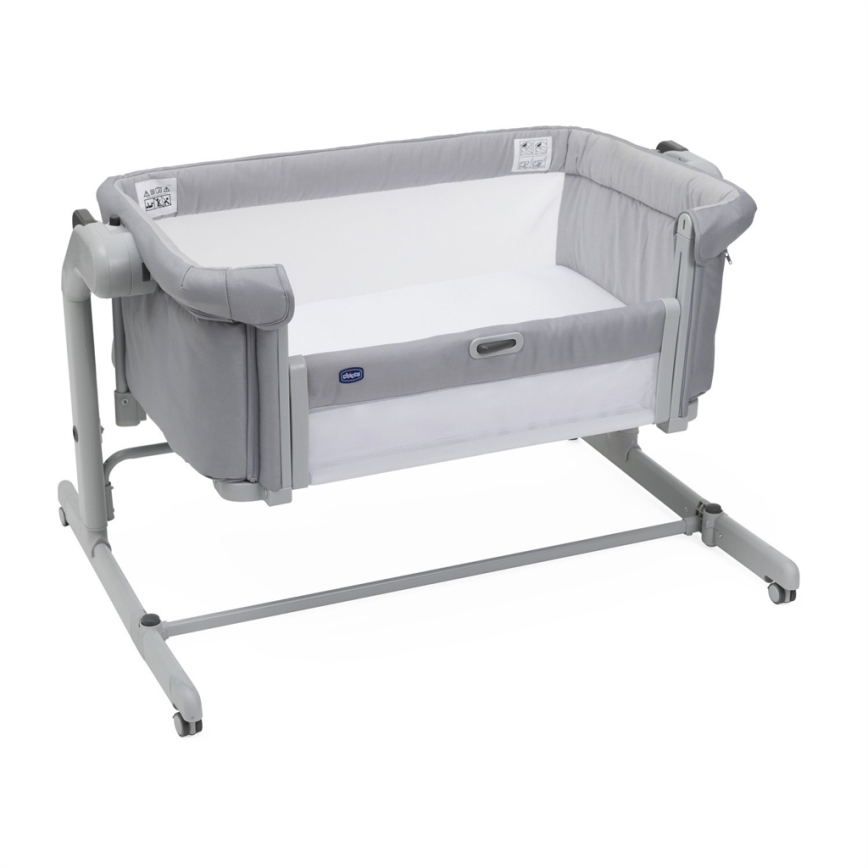 Chicco - Lasten pinnasänky 2-in-1 NEXT2ME MAGIC EVO vaaleanharmaa