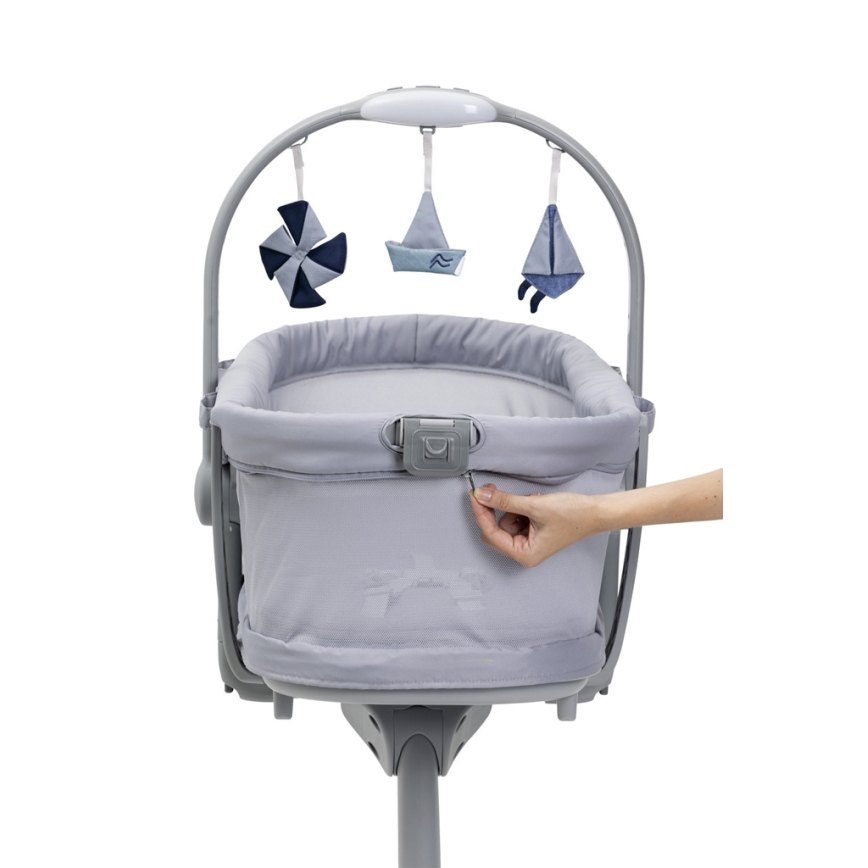 Chicco - Pinnasänky 5in1 BABY HUG PRO harmaa
