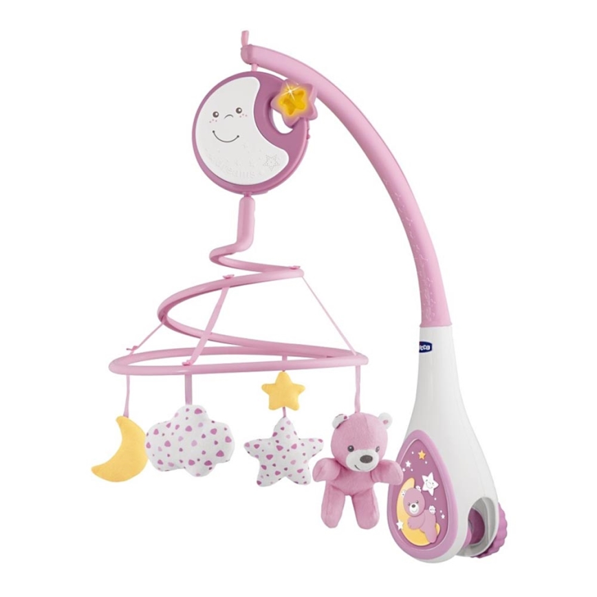 Chicco - Pinnasänky mobile melodialla 3in1 NEXT2DREAMS 3xAA pinkki