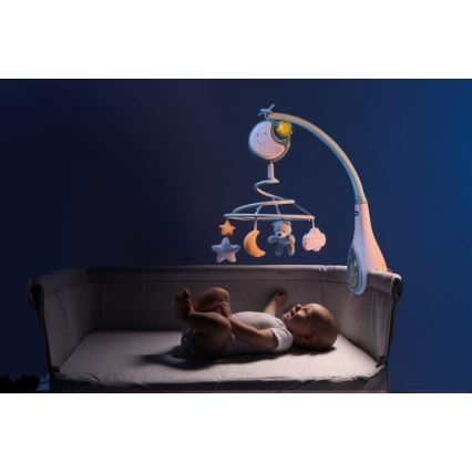 Chicco - Pinnasänky mobile melodialla 3in1 NEXT2DREAMS 3xAA sininen