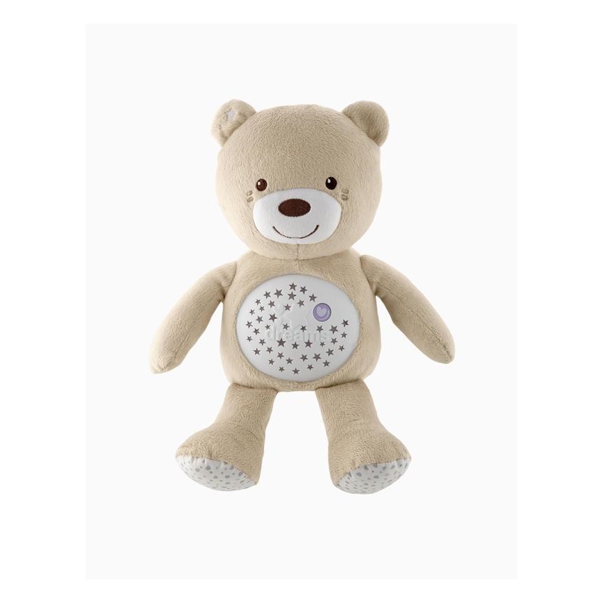 Chicco - Projektori melodialla BABY BEAR 3xAAA beige