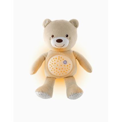 Chicco - Projektori melodialla BABY BEAR 3xAAA beige
