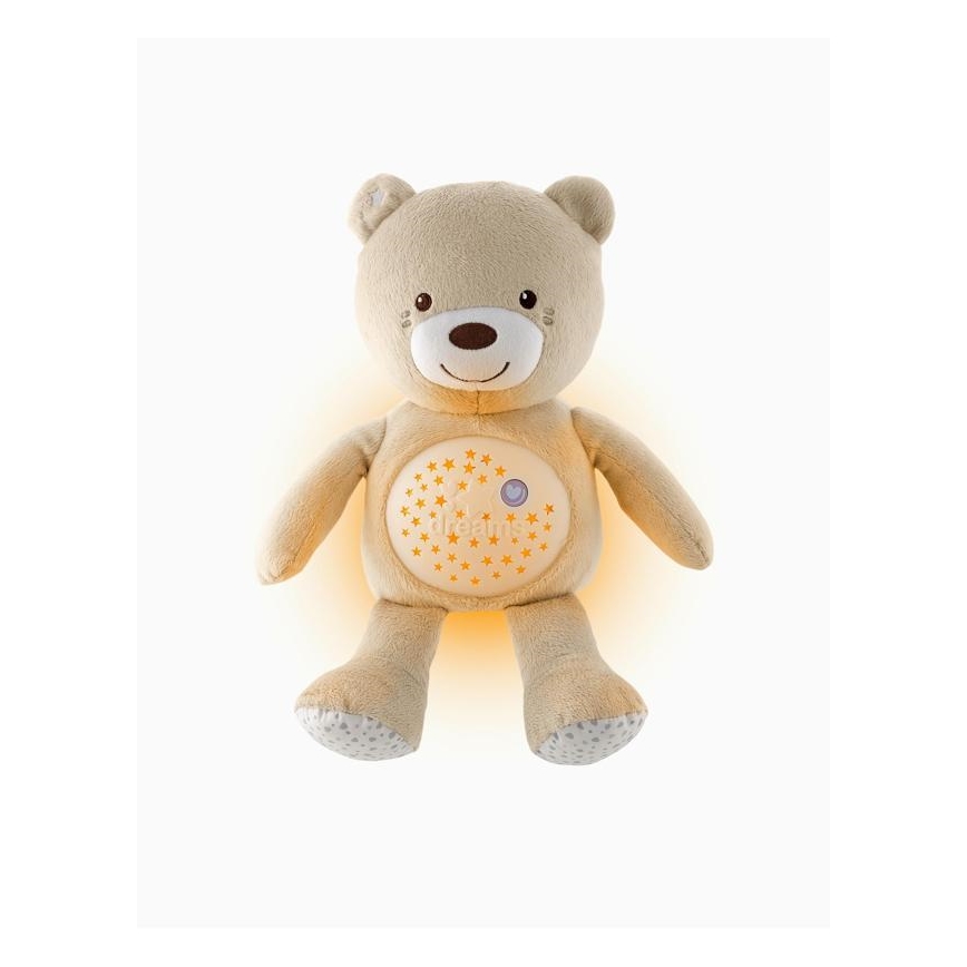 Chicco - Projektori melodialla BABY BEAR 3xAAA beige