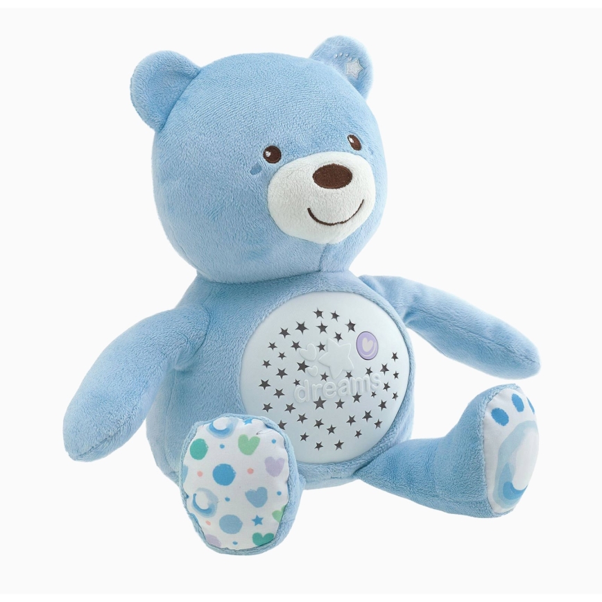 Chicco - Projektori melodialla BABY BEAR 3xAAA sininen