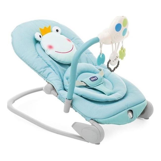 Chicco - Vauvan värisevä lepotuoli melodialla BALLOON Froggy sininen