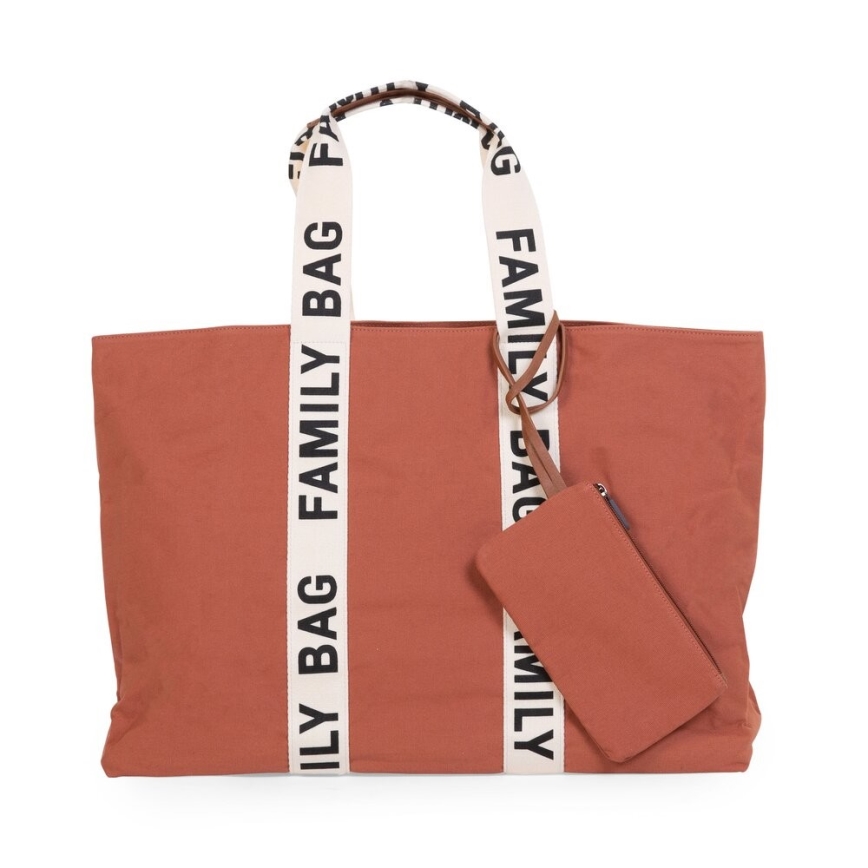 Childhome - Matkakassi FAMILY BAG CANVAS oranssi