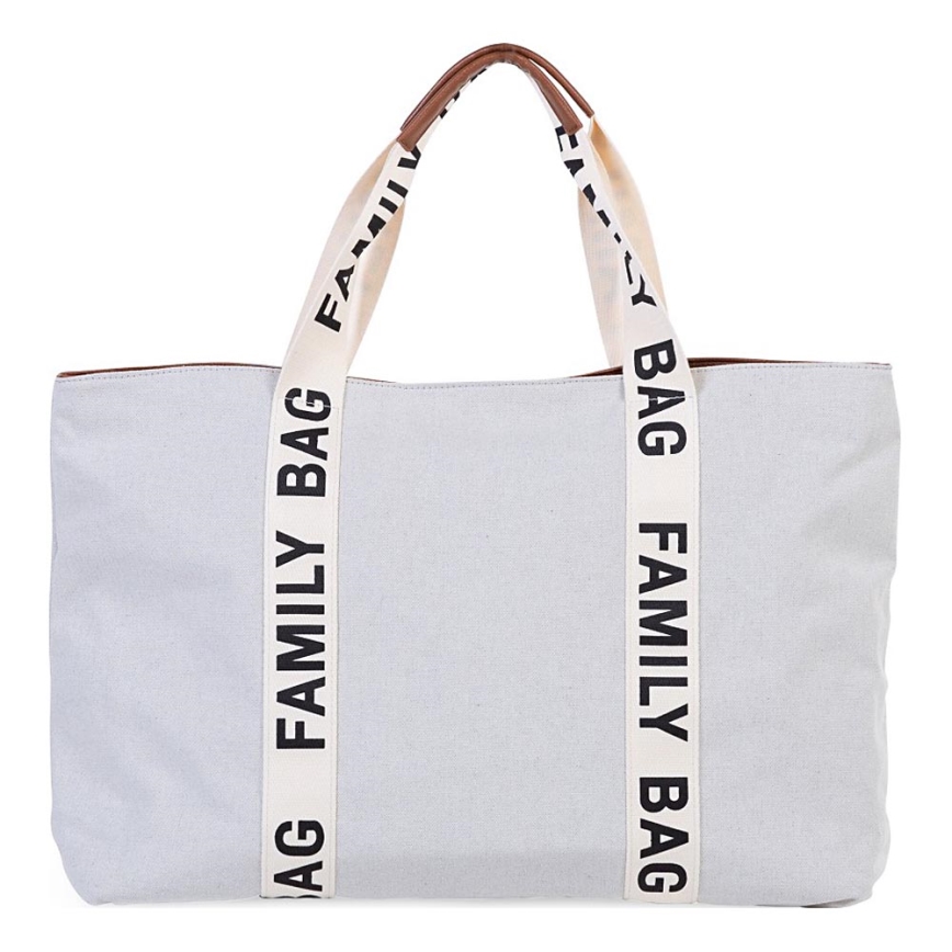 Childhome - Matkakassi FAMILY BAG CANVAS valkoinen