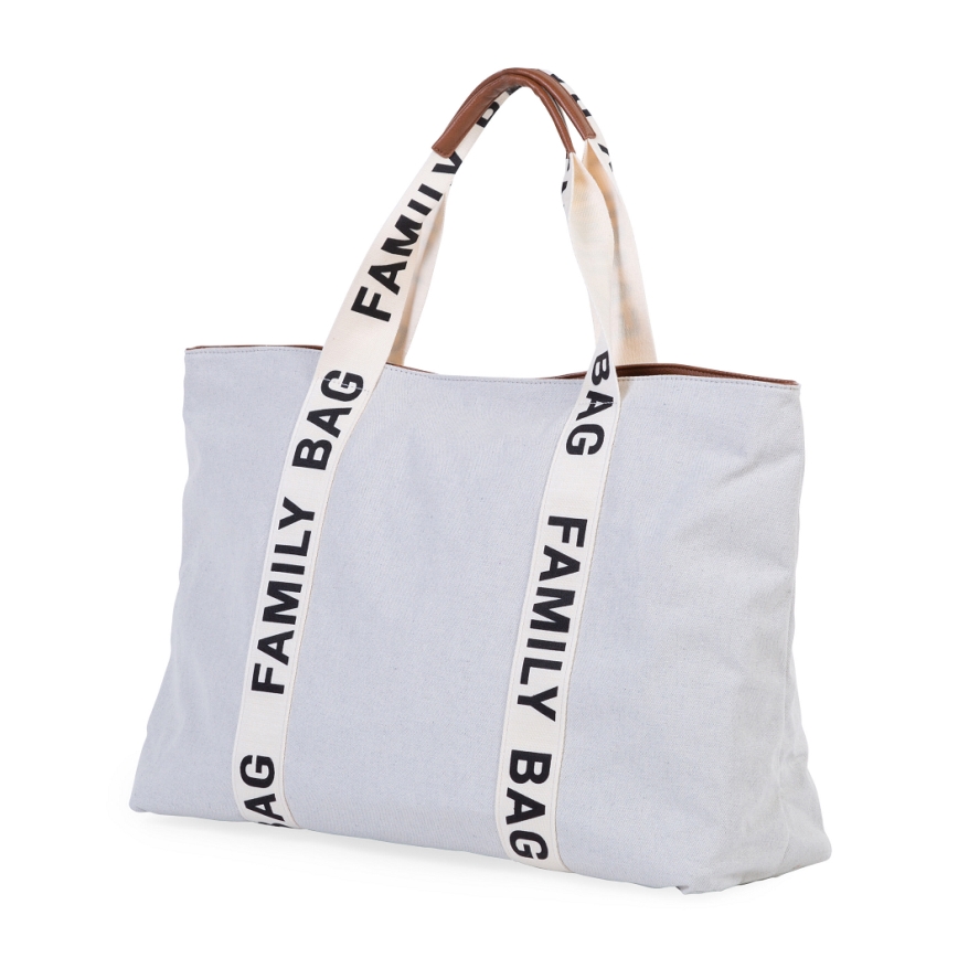 Childhome - Matkakassi FAMILY BAG CANVAS valkoinen